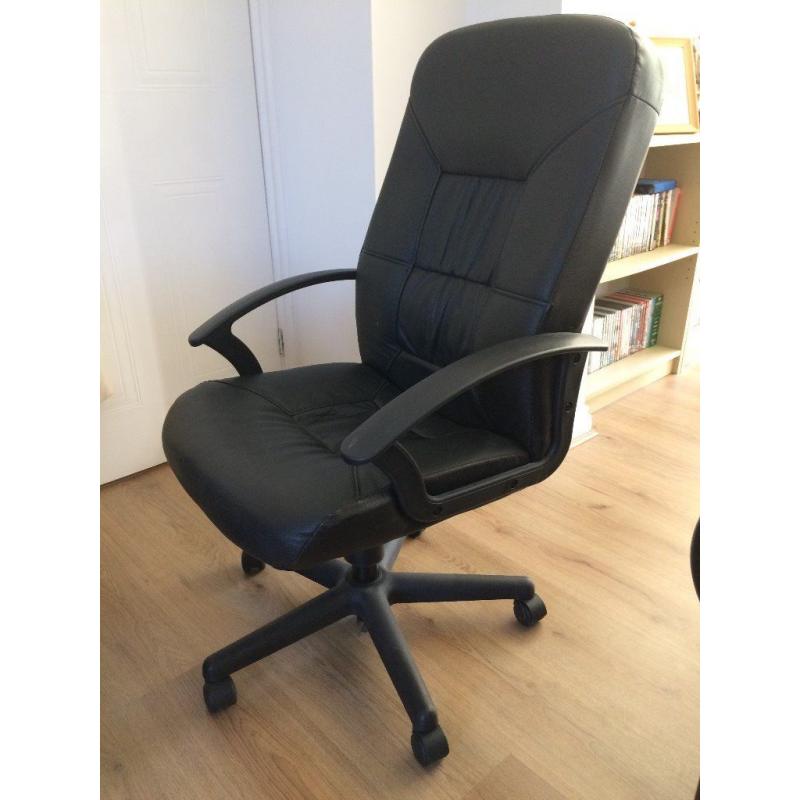 Free IKEA ALLAK leather swivel office chair - collection only