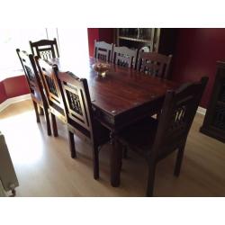 Bookcase, Sideboard, Dining table and 8 chairs