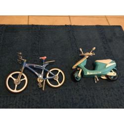 Barbie Bike and Moped/Scooter