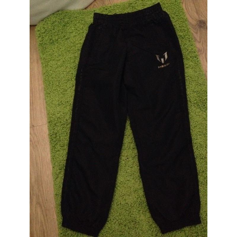 Boys Adidas Messi tracksuit bottoms
