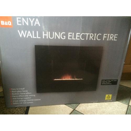 BRAND NEW B AND Q ENYA 2000 WATT ELECTRIC FIRE