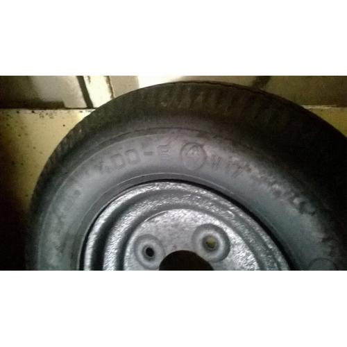 8 inch TRAILER WHEEL WITH EXCELLENT TYRE
