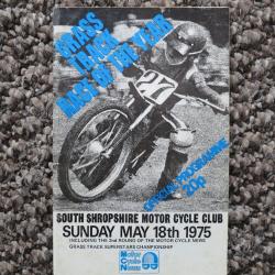 Moto Cross and Grass Track Programmes from 1970s