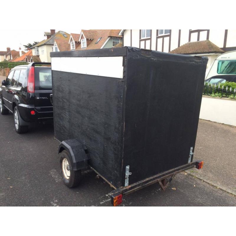 Box Trailer - Metal Frame - New Electrics - Fits Standard Garage
