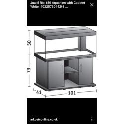 Juwel Rio 180 Aquarium and Cabinet Stand in White