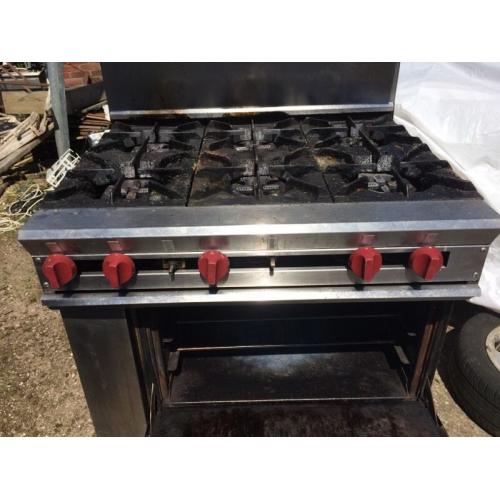 6 burner commercial cooker