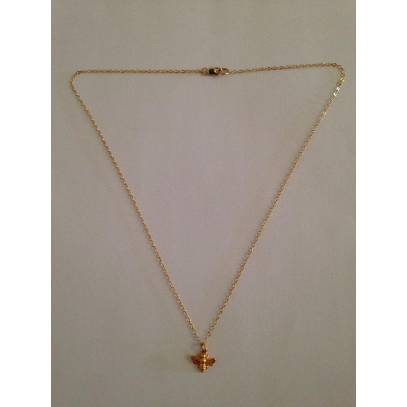 14ct Gold Honeybee Necklace