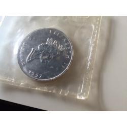 Lowest Mintage Canadian 5 Dollar 1997 1 Ounce SILVER Maple Leaf Coin .9999 Silver purity