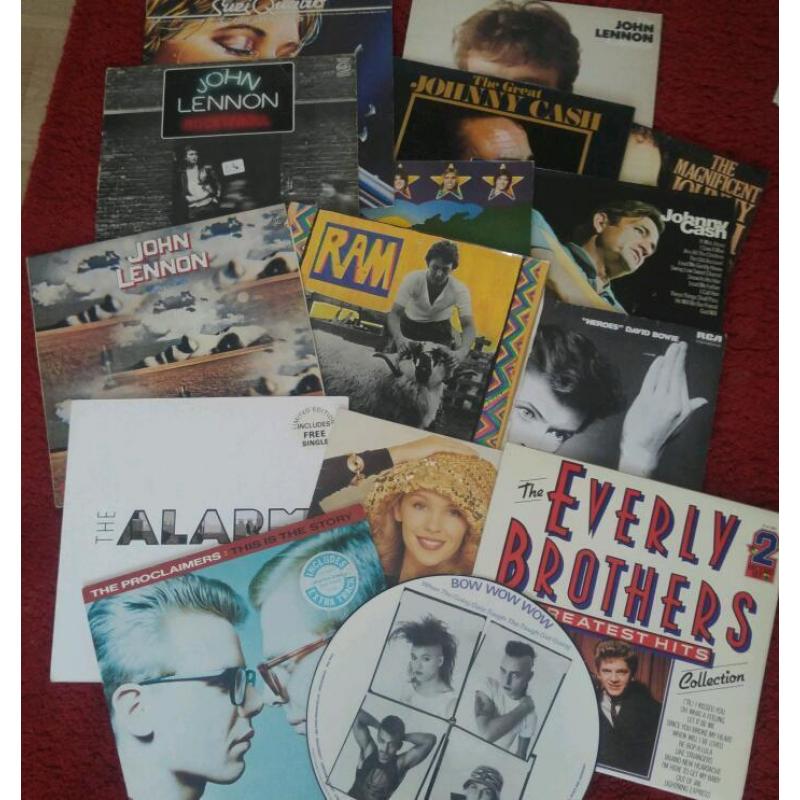 Job lot of vinyl 300 7inch 100 12inch