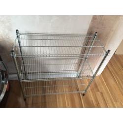 IKEA metal shelving unit