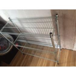 IKEA metal shelving unit