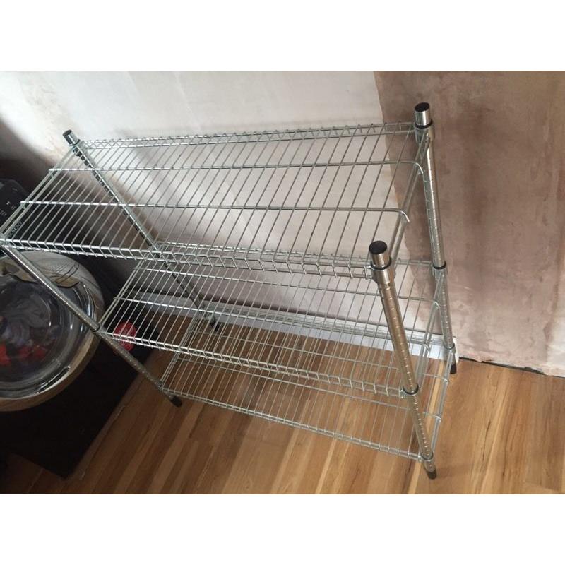 IKEA metal shelving unit
