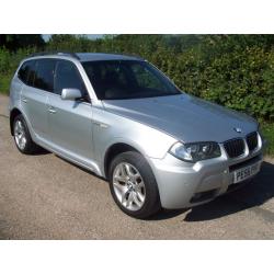 2006 56 Plate BMW X3 2.0d M Sport Finished In Bright Silver With Full Leather !!