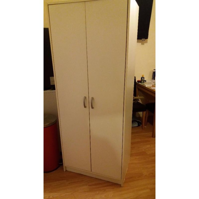 white wardrobe in used but very good condition