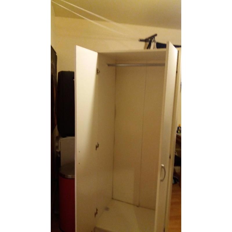 white wardrobe in used but very good condition