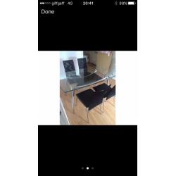 Table and 4 chairs