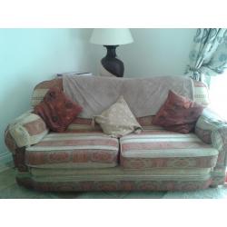 3 seater, 2 seater and chair