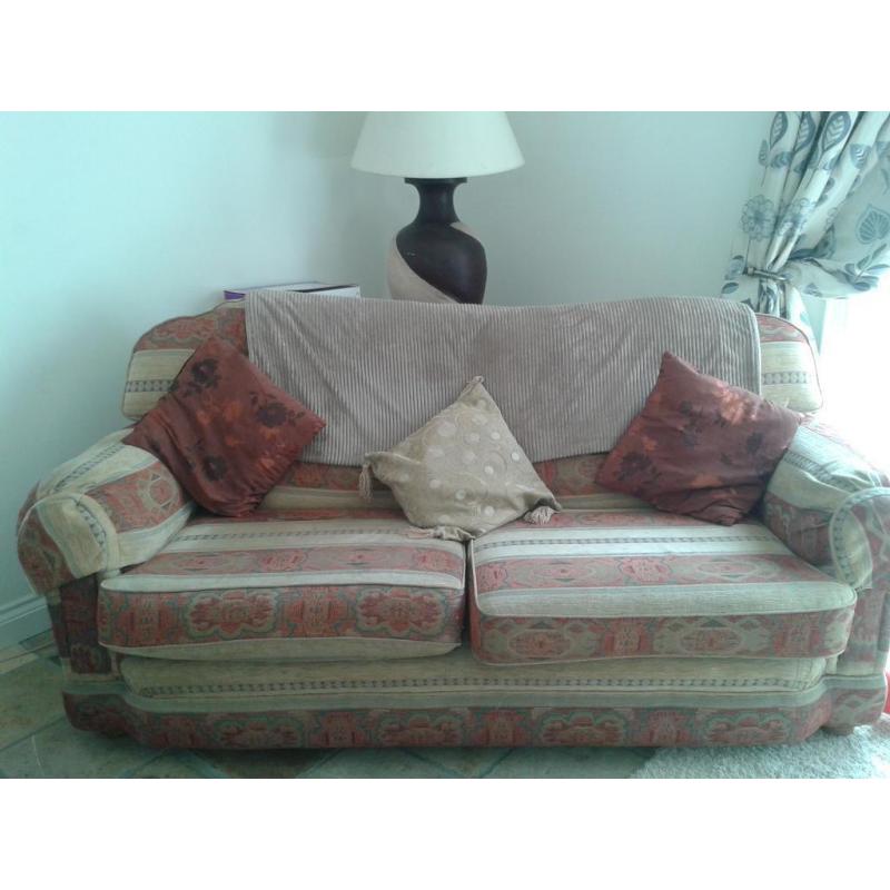 3 seater, 2 seater and chair