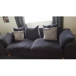 Sofa, rug, lamp, canvas pictures and more
