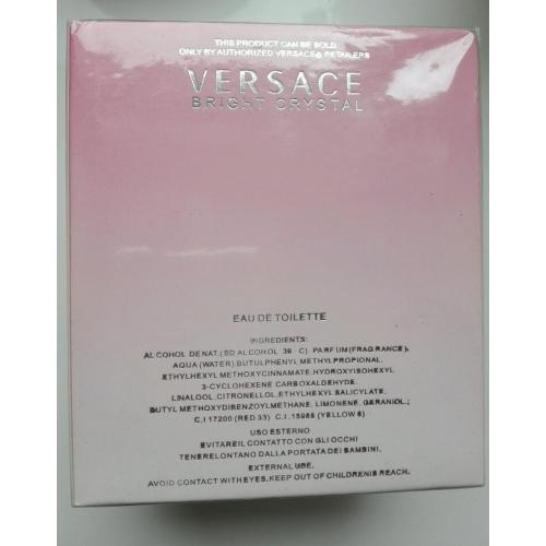 Versace Bright Crystal 90ml EDT Spray Brand New & Sealed Box