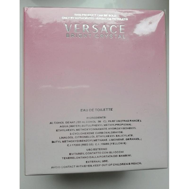 Versace Bright Crystal 90ml EDT Spray Brand New & Sealed Box