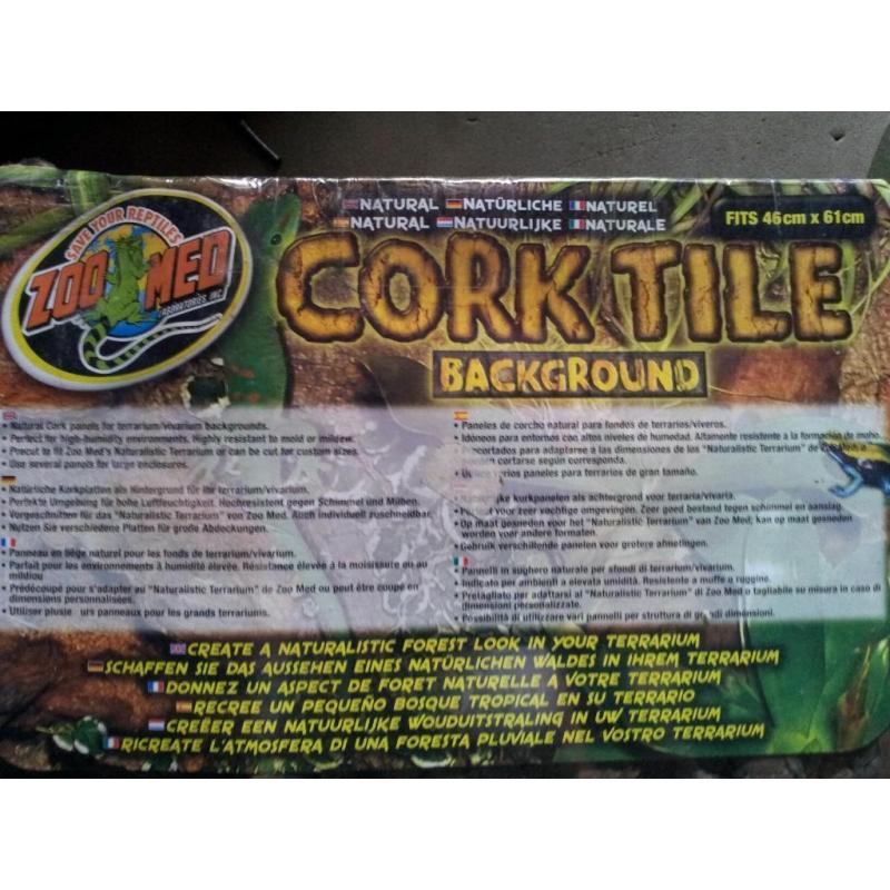 Vivarium/Terrarium Cork Background Tiles