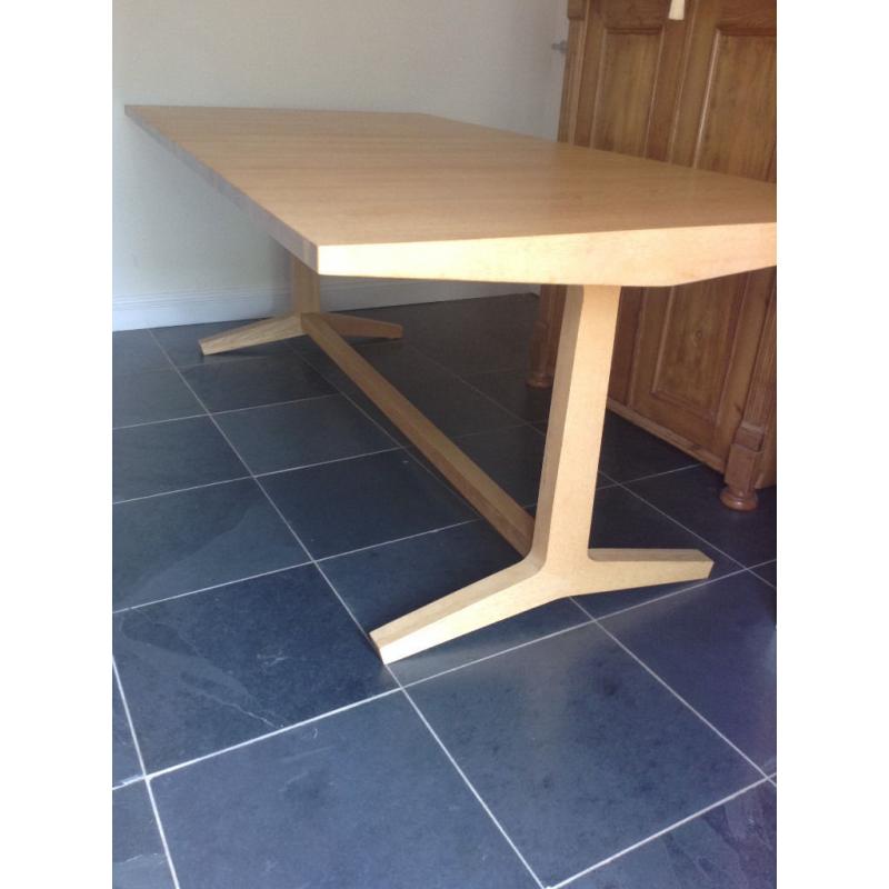 HABITAT - Parker Large Dining Table - Solid Oak - Refectory style ***Can Deliver***