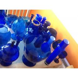 25 years collection of blue glass for sale