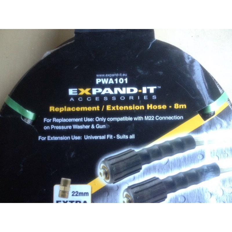 Extension hose for pressure washer 8M