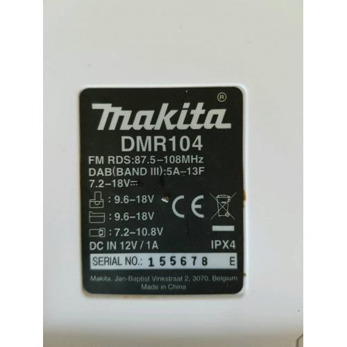 Makita dab104 radio as new body only