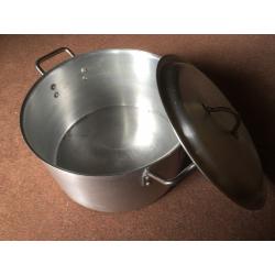 Large Aluminium pot pan 30L capacity