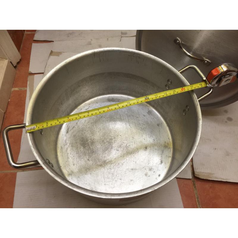 Large Aluminium pot pan 30L capacity