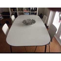 IKEA white Dining Table and 4 Chairs