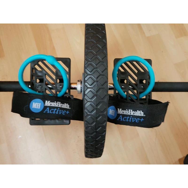 Men's Health Ab Wheel with Footstraps