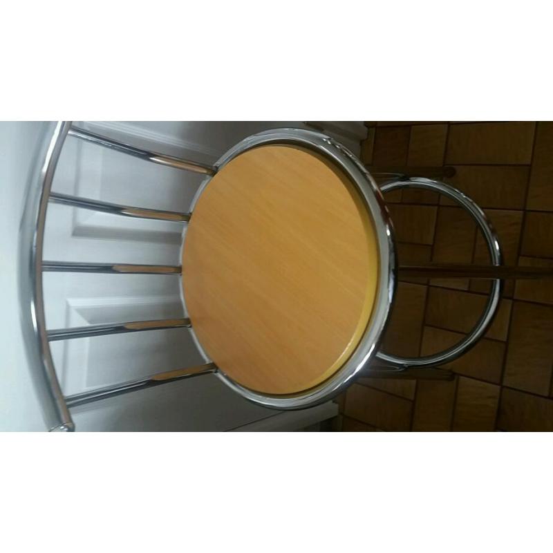 Modern kitchen stools.