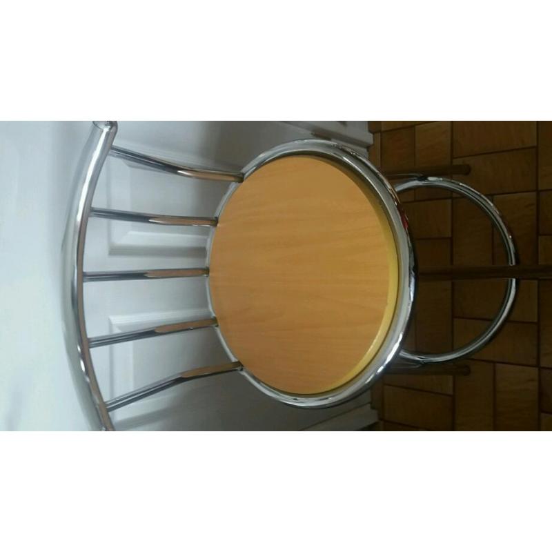Modern kitchen stools.
