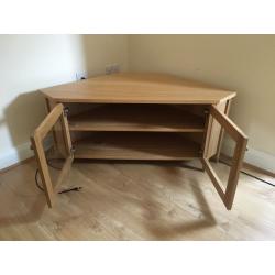 SKOGHALL Corner TV bench, oak