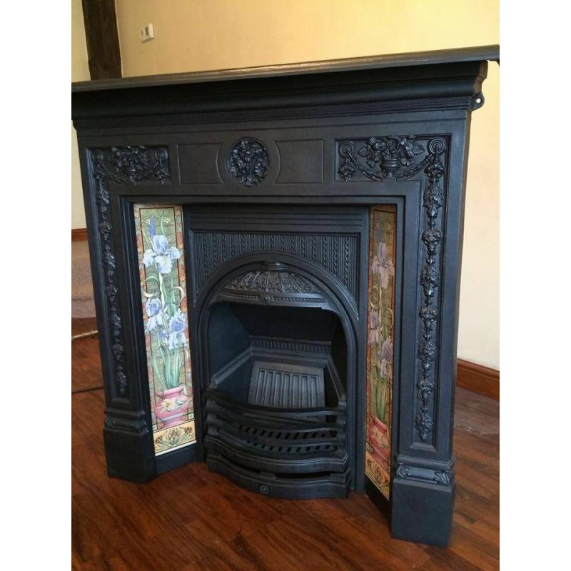Black Stovax Cast Iron Fireplace for sale