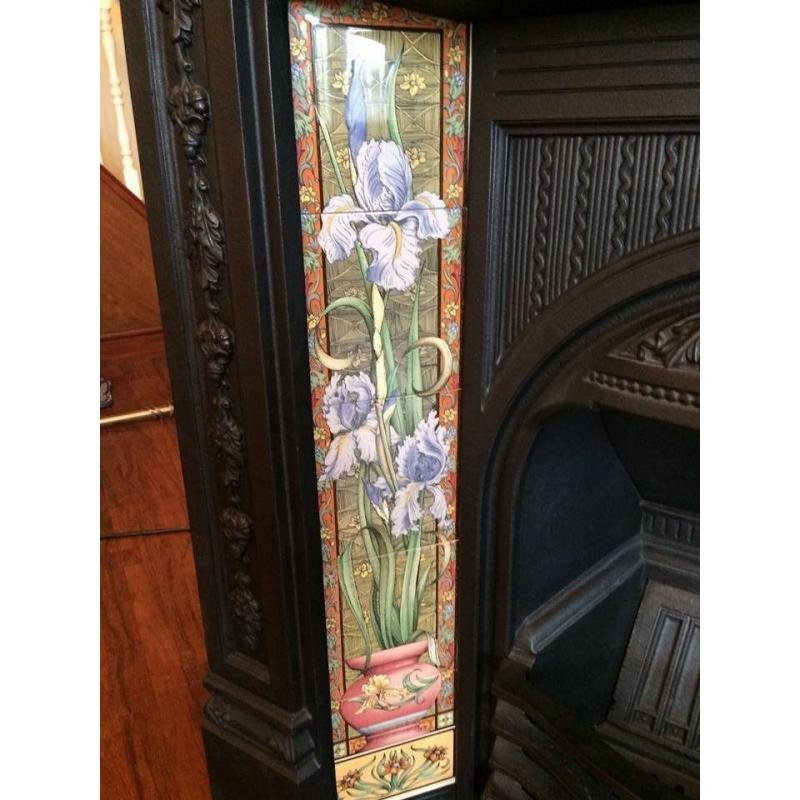 Black Stovax Cast Iron Fireplace for sale