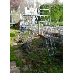 Outside children's climbing frame
