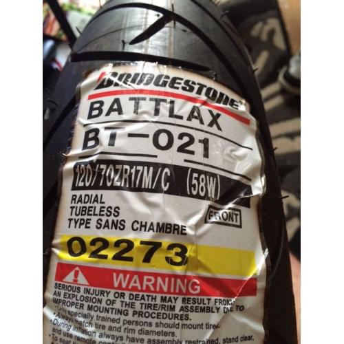 Brand new front tyre
