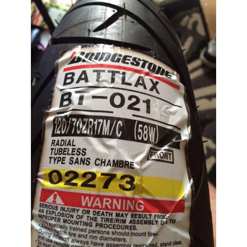 Brand new front tyre