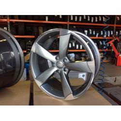 19" AUDI TTRS ALLOYS 8.5x19 ET35 A4 A6 VW VOLKSWAGEN SEAT SKODA et45