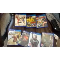 ps4 plus teo controllers plus games