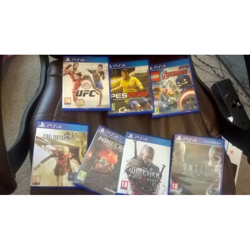 ps4 plus teo controllers plus games