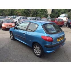 Peugeot 206, starts and drives well, MOT until 26th August, car located in Gravesend Kent, any quest
