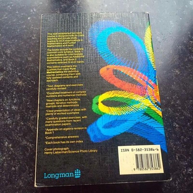 Pure mathematics 1 fourth edition
