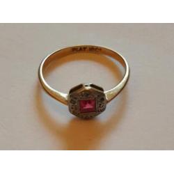 18k gold & platinum ring