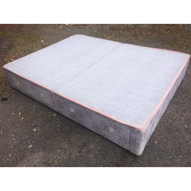 Double Divan Base with storage - 5ft