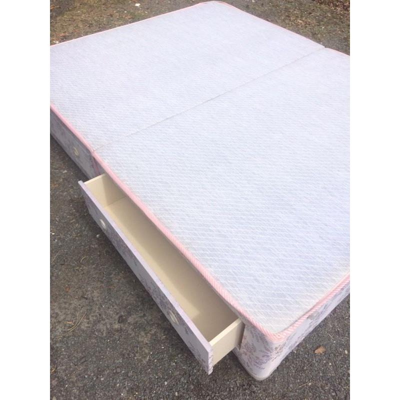 Double Divan Base with storage - 5ft